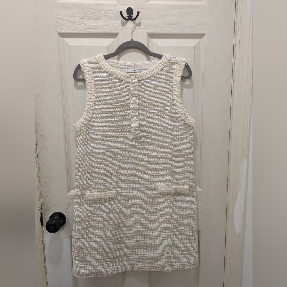 Mango cream dress